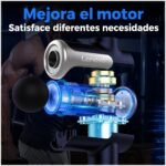 PISTOLA DE MASAJE RECARGABLE 8 CABEZALES - LENOVO - Imagen 2